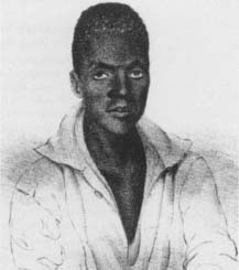 It was ruled that Joseph Cinque, leader of the Amistad rebellion, and his comrades "were born free, and … of right are free and not slaves." (Courtesy, Library of Congress)