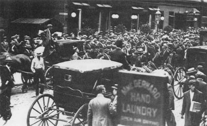 Funeral procession for Herman "Beansie' Rosenthal. (Courtesy, Library of Congress)