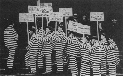 During the 22 years Tom Mooney unjustly spent in prison, numerous demonstrations were held on his behalf. (Courtesy, National Archives)