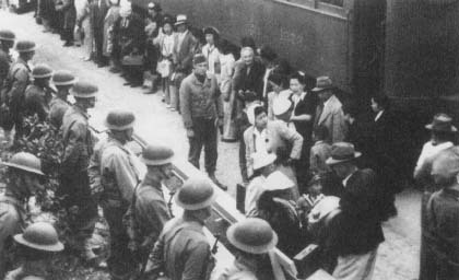 President Franklin Roosevelt authorized the relocation of people of Japanese ancestry after the attack on Pearl Harbor (Courtesy, National Archives)