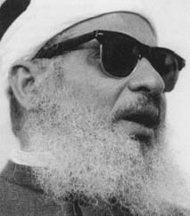 Sheik Omar Abdel-Rahman convicted of seditious conspiracy for plotting a "war of urban terrorism against the United States." (AP/Wide World Photos)
