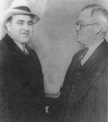 Al Capone and John Stege. (Courtesy, Library of Congress)