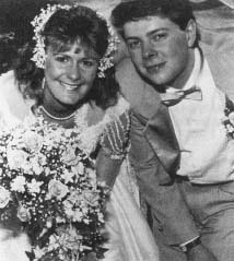 Pamela Smart and her husband on their wedding day. (AP/Wide Worls Photo)